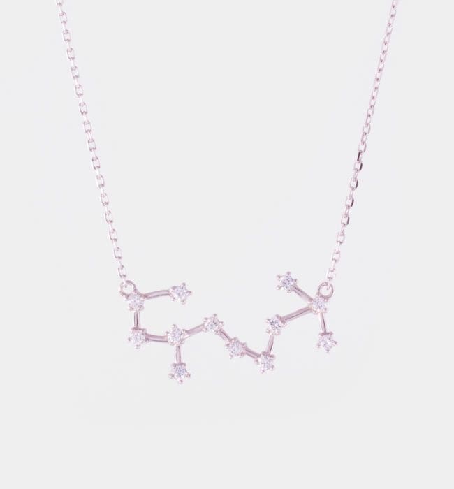 Sternkonstellation des Sternzeichen Skorpion in Silber