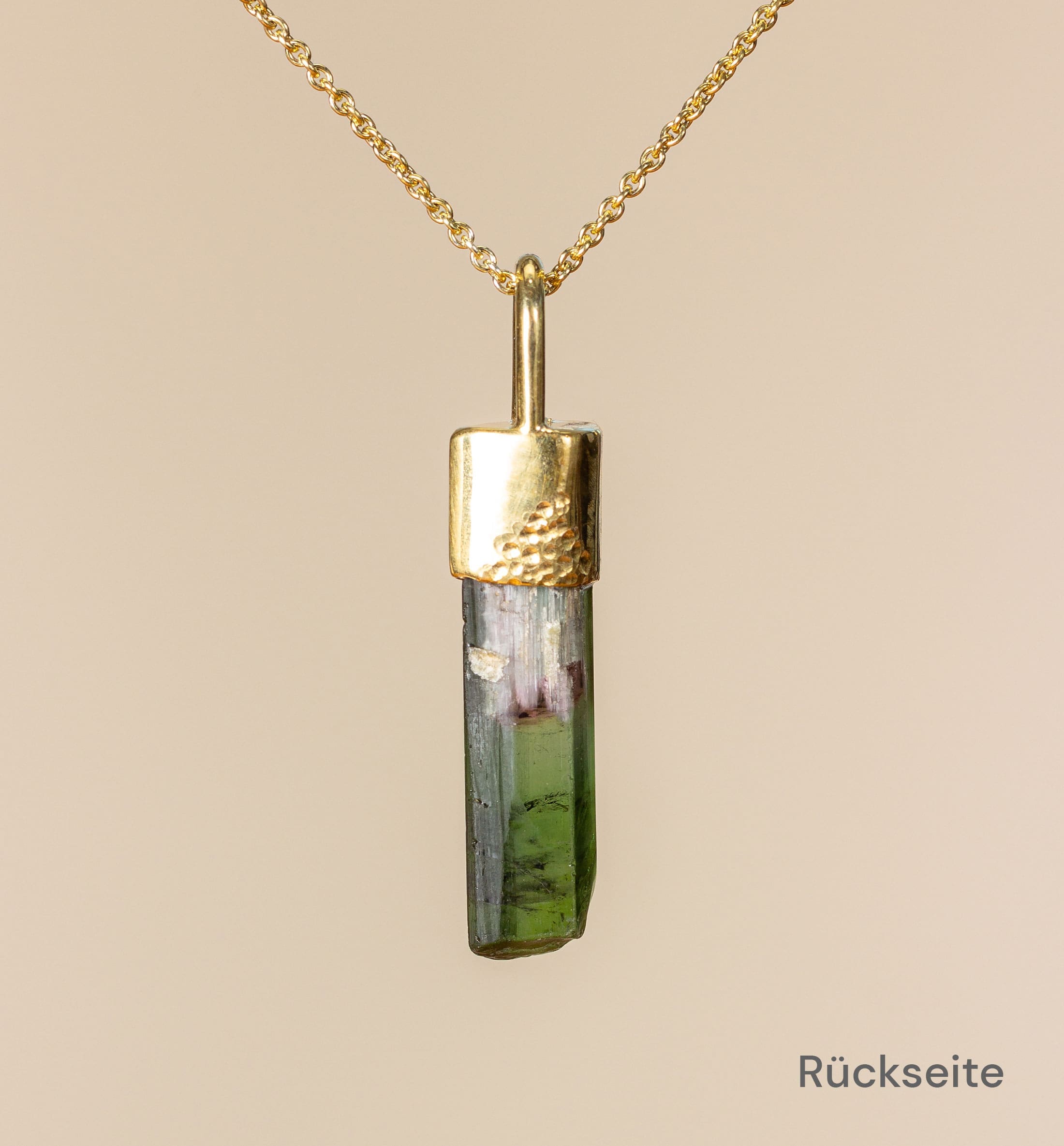 Halskette als Talisman mit Grünem Turmalin