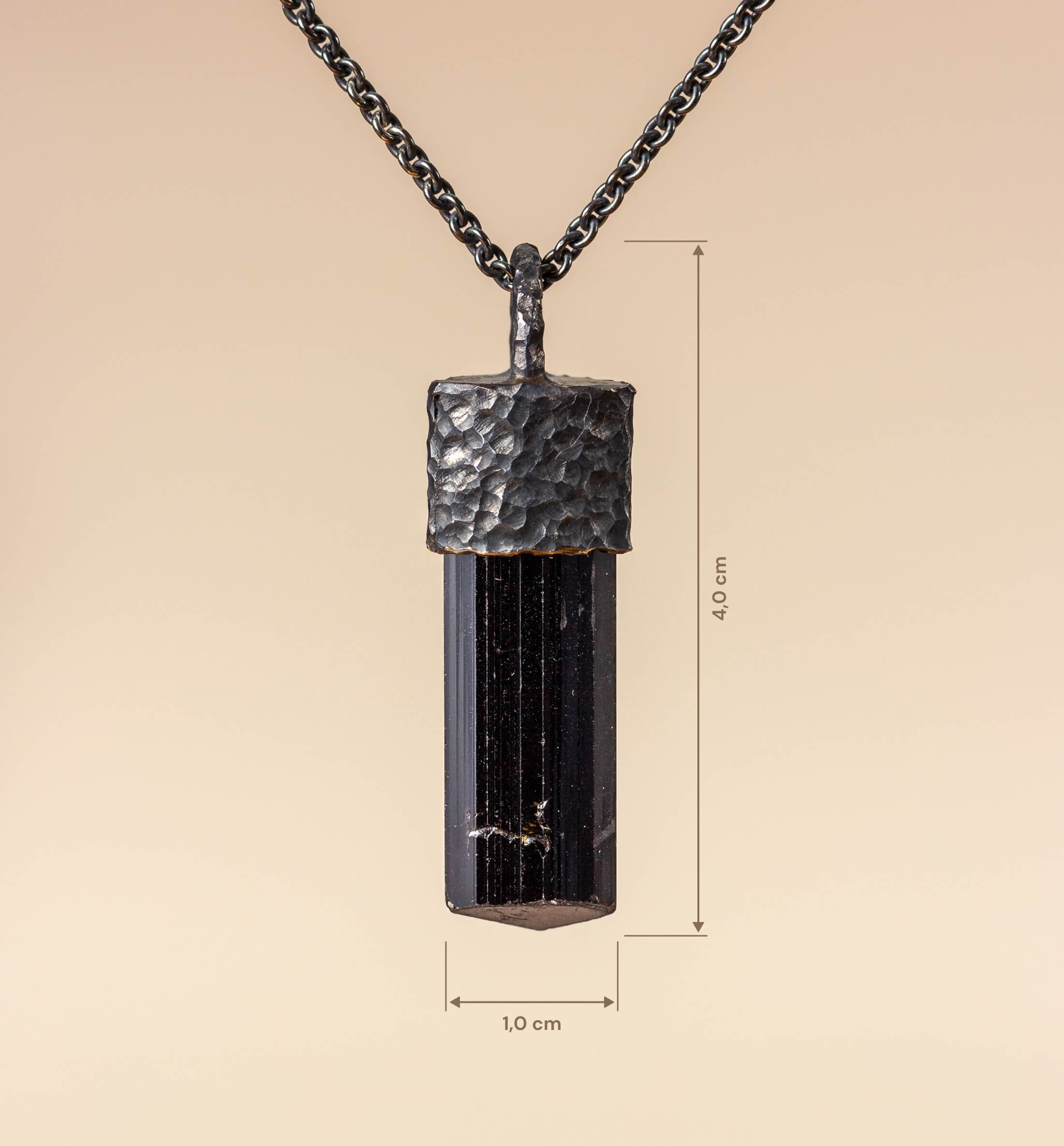 Halskette als Talisman mit Schwarzem Turmalin